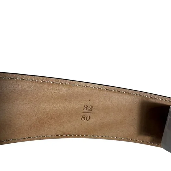 Trafalgar Brown Hand-Polished Cortina Leather Belt, 32/80 - Picture 10 of 11